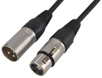XLR Male to XLR Female Patch Lead 3 Pin Balanced Choice of Length
